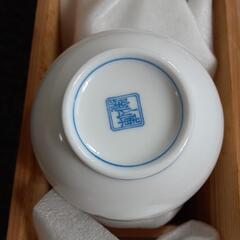 未使用　木箱入り　湯飲み　5個セットの画像