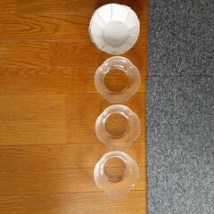 未使用　ガラス小鉢　ハローキティ　3個セットの画像