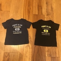 コムサイズムTシャツ2枚　80