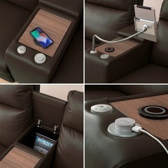 電動リクライニングソファの画像