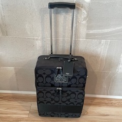 美品★COACH キャリーバッグ シグネチャーブラック