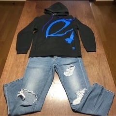 24karats パーカー＆GU ジーンズ２点セットです★