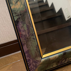 新品未使用☆ アンティーク　昭和レトロな鏡　イタリー　イタリア製の画像