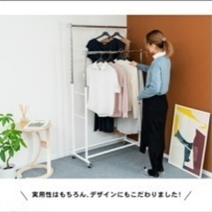 ハンガーラック2段の画像