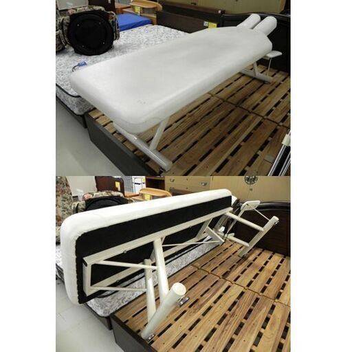 エステベッド 幅67×全長190×高さ56㎝ 高田ベッド ホワイト/白色 整体ベッド マッサージベッド 施術台 札幌市 厚別店 エステベッド 幅67×全長190×高さ56㎝ 高田ベッド ホワイト/白色