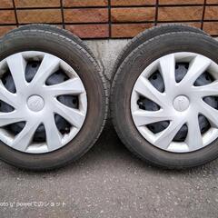 155/65R14ダイハツ純正ホイールキャップ付夏タイヤ