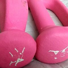 ダンベル ピンク 1kg x2の画像