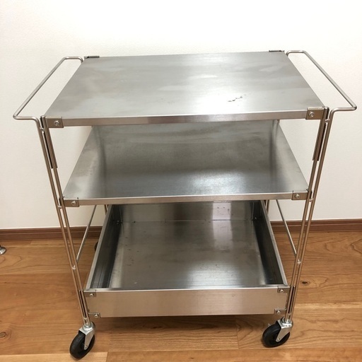 無印良品ステンレスユニットシェルフワゴン