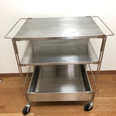 無印良品ステンレスユニットシェルフワゴン