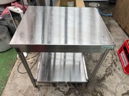 スライド式厨房作業台