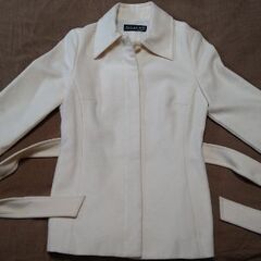 【JEAN&LOUIS】シンプル オフホワイト（白） ミドル丈　...