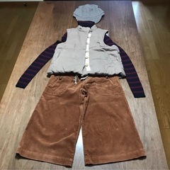 ベスト＆タートルネック＆パンツ＆帽子４点セットです★