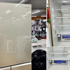 美品【 Panasonic 】パナソニック 406L 5ドア 大型冷凍冷蔵庫 微凍結
