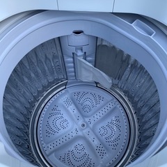 【引き取り限定】SHARPシャープ 全自動電気洗濯機 ES-KS70V-W 2020年製の画像