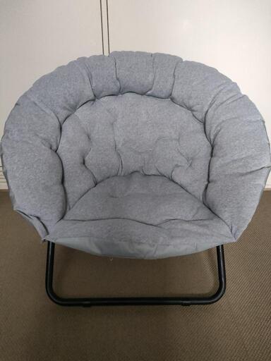美品 ソーサーチェア  ソファー 一人用 ホールディングチェア 折り畳みイス