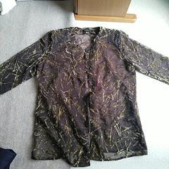 22日まで受付　値下げしました！⑥　昭和レトロ　茶色　ブラウス