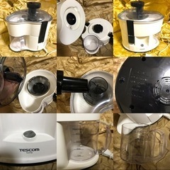 美品 家電 4点セット ティファール 電気ケトル ヤマダ電機 オーブントースター テスコム ジューサー アロマ加湿器の画像