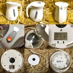 美品 家電 4点セット ティファール 電気ケトル ヤマダ電機 オーブントースター テスコム ジューサー アロマ加湿器の画像