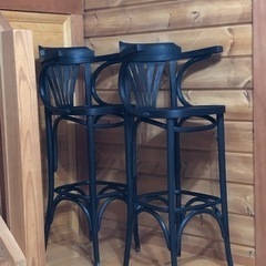 【値下げしました】ハイチェア　２脚セット　アメリカ製　ビンテージ品の画像