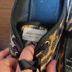 Keds ケイトスペード シューズ 紐靴 ヒョウ柄 22cmの画像