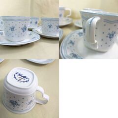 Noritake Versatone バーサトーン カップ&ソーサー 花柄 6客セット バラ柄 ノリタケ ☆ 札幌市 北区 屯田 の画像