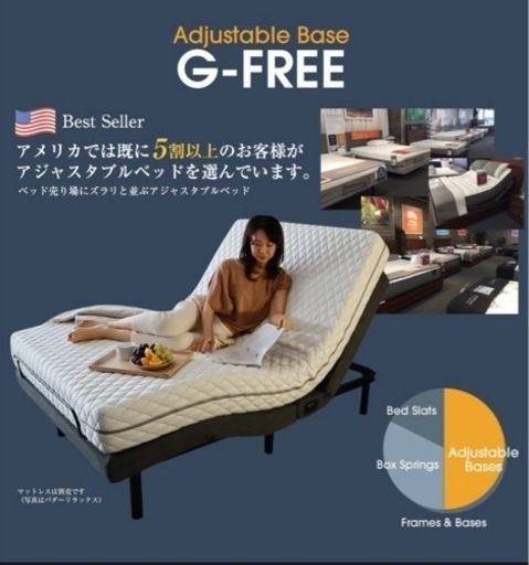 【格安】電動リクライニングベッド ドイツ製 7ゾーンパダーリラックス2 G-FREE ベッド