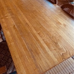 最終価格　再値下げです。国産天然木　ダイニングテーブルの画像