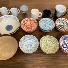 【受け渡し決定】食器セット　皿　コップ　マグカップ等　14点の画像