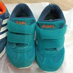 キッズ靴2足セット15センチの画像