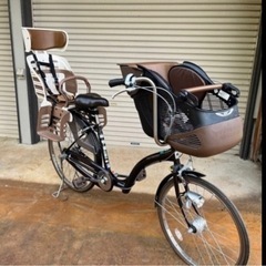 プチママ 自転車 26インチ 子供二人乗り(チャイルドシート2つ)
