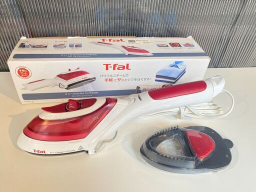 宇都宮でお買得な家電を探すなら『オトワリバース!』 2in1スチームアンドプレス T-fal DV8610 - ホワイト／レッド 中古品