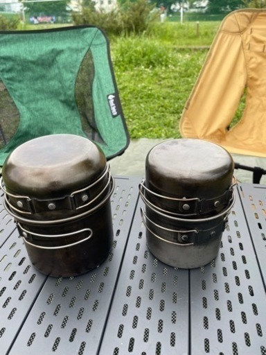 アウトドア キャンプグッズのセット コンパクトチェア2脚 折りたたみ