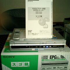 SONY　VHSビデオ一体型DVDレコーダー　RDR-VH83