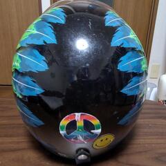 ウォリアーボンネット柄ネイティブジェットヘルメット・バブルシールドの画像