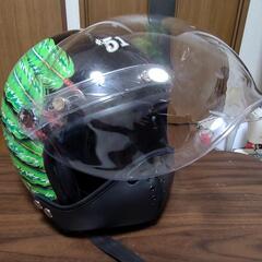 ウォリアーボンネット柄ネイティブジェットヘルメット・バブルシールドの画像