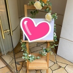 グリーン装飾　ホワイト　花　造花　ウェディング　結婚式の画像