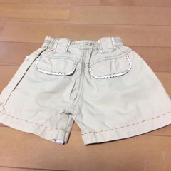 80 女の子短パンスカート  、2点セットの画像