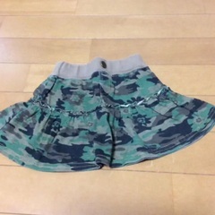 80 女の子短パンスカート  、2点セットの画像