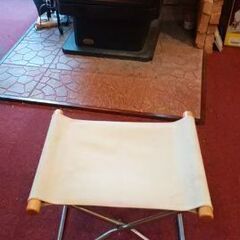 キャンバス布地 折りたたみ式 椅子とオットマン・・ＮＹＣＨＡＩＲシリーズのセットの画像