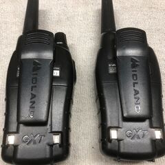 ミッドランド　トランシーバー　MIDLAND GXT600　2台セット　充電スタンド＆ACアダプター付き　チョイ難アリ中古＆現状渡しの画像