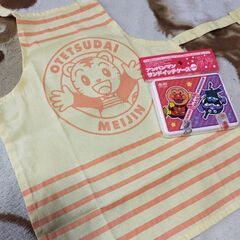 ◇31日まで◇幼児用エプロンとアンパンマンサンドイッチケース