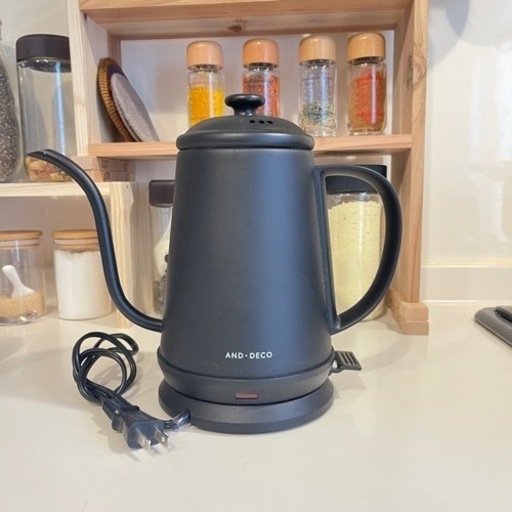 ほぼ未使用！北欧風電気ケトル▶︎コーヒードリップ、スリムノズル