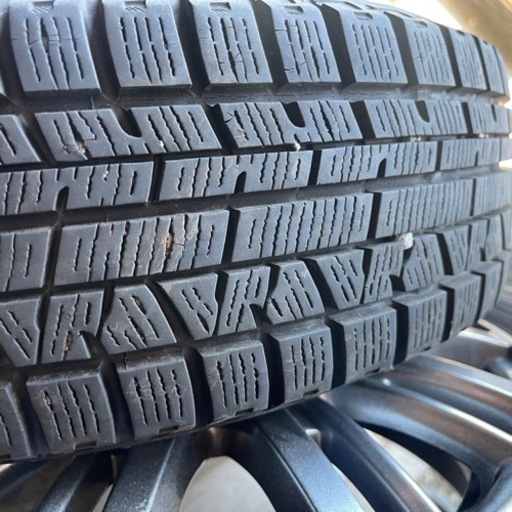 バリ山　アルミホイール付き　YOKOHAMA IG50プラス　155/65R13 スタッドレス  タイヤ　2018年製　13インチ