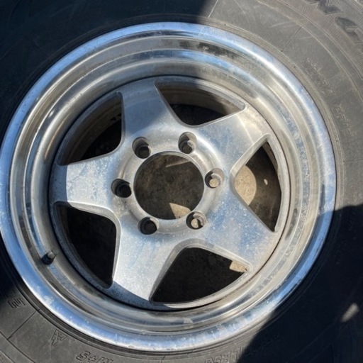 深リム　WEDS JAPAN 15インチ　6穴　アルミホイール　タイヤおまけ　265/70R15 