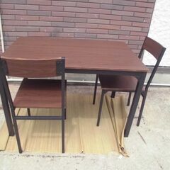 JM15312)コーナン商事㈱ ダイニングテーブル&チェア2脚セ...