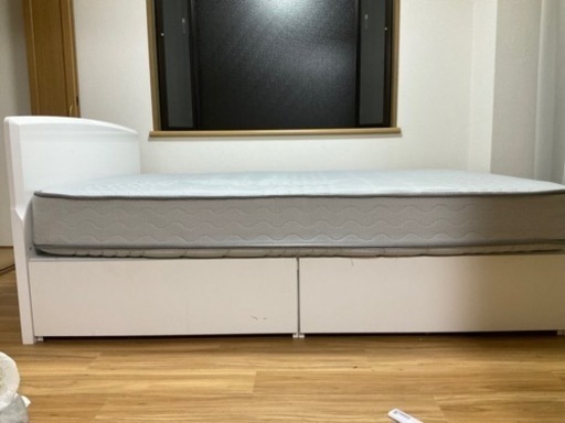 【IKEA】ダブルベッド　中古品1年使用