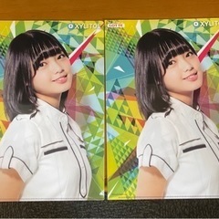 欅坂平手友梨奈、佐藤詩織キリシトールクリアファイル2枚
