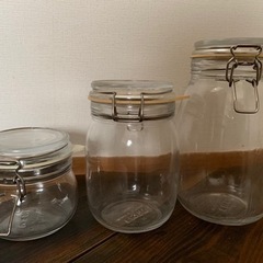 IKEA KORKEN フタ付き容器クリアガラス