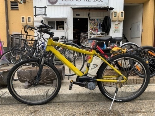 ??電動自転車　値下げ　黄色　２６インチ　8ah 4点