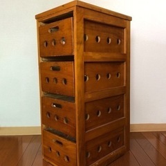 木製チェスト　収納やインテリアにの画像